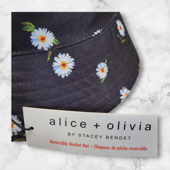Alice + Olivia X FabFitFun REVERSIBLE BUCKET HAT Buy One Get One Free - Picture 2 of 5